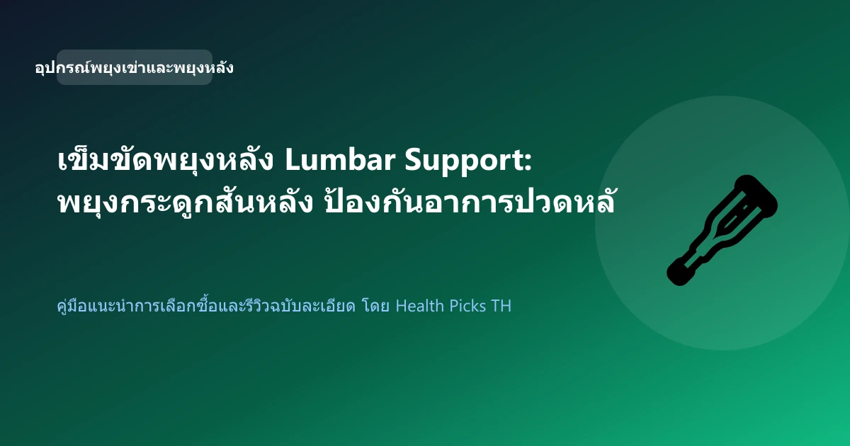 เข็มขัดพยุงหลัง Lumbar Support: พยุงกระดูกสันหลัง ป้องกันอาการปวดหลังเวลายกของหนัก