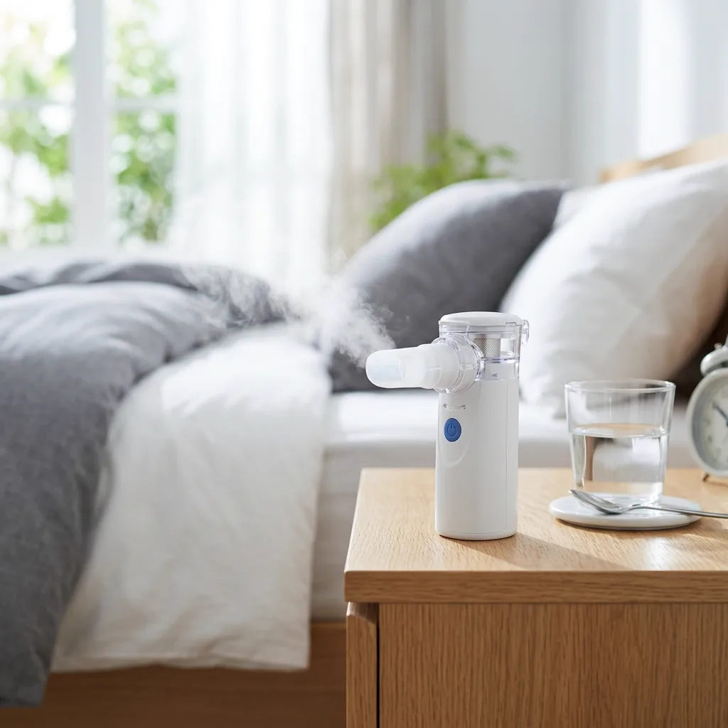 เครื่องพ่นละอองยาแบบพกพา Mesh Nebulizer ละอองยาอนุภาคละเอียด เสียงเงียบ สูดดมง่าย พกพาได้ทุกที่